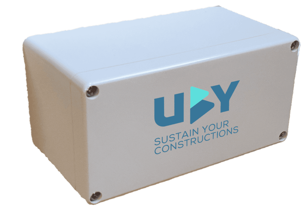 Capteur environnemental UBY pour monitoring écologique et durabilité.
