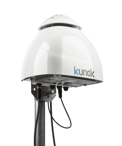Capteur de qualité de l'air Kunak AIR pour surveillance environnementale précise.