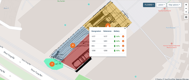 Système de géolocalisation sur site pour le tunnel de Tung Chung West.