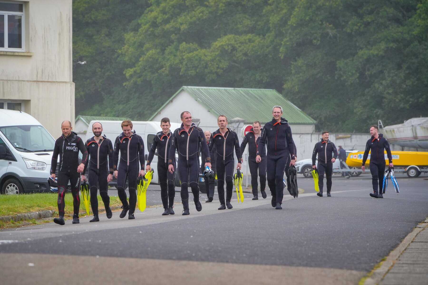 Pilotes UBY lors de leur arrivée pour célébrer leur 3ème anniversaire.