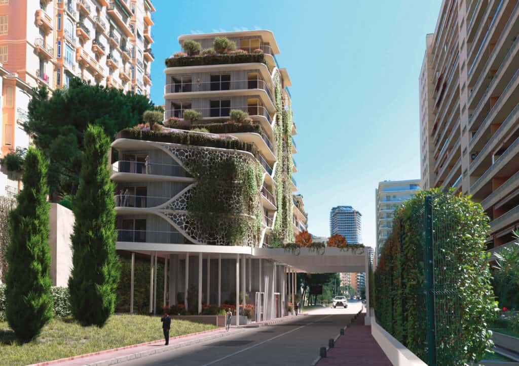 UBY, bâtiment résidentiel et datacenter au Larvotto supérieur, architecture moderne et écologique.