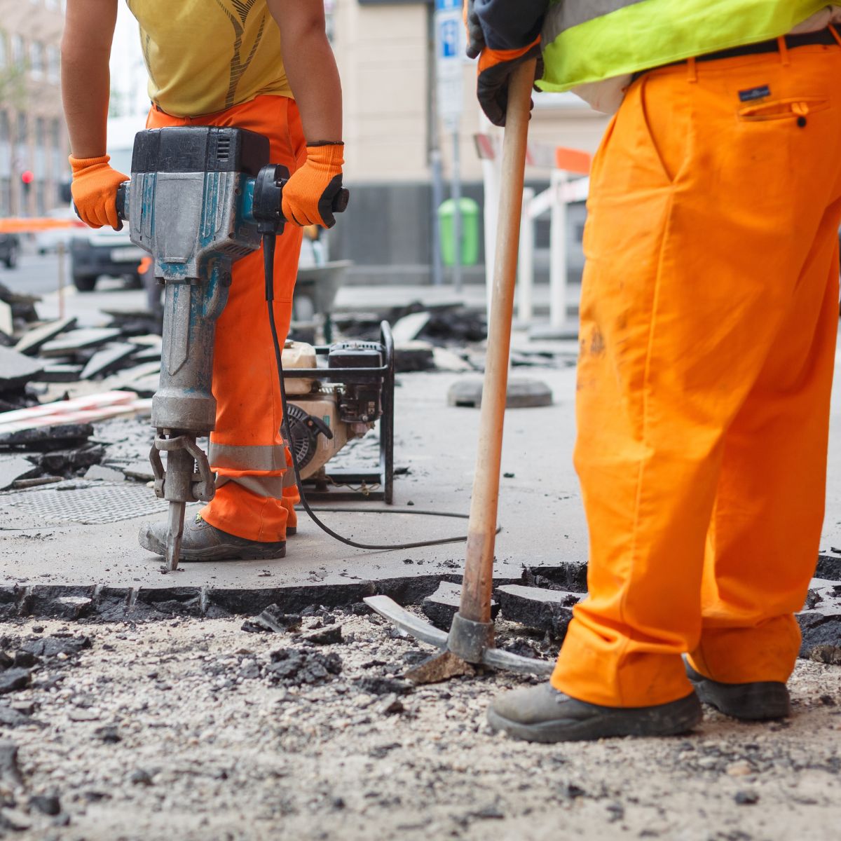 construction site in NYC generating noise