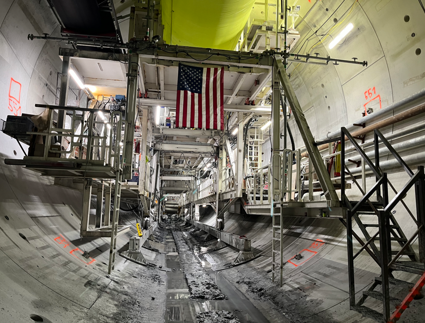 Pawtucket Tunnel project with tunnel ring convergence monitoring